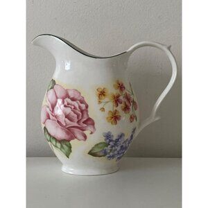 Westbury Court  Jessica McClintock China Christina Water Carafe  Floral Pitcher